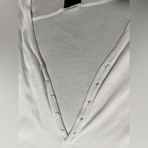 Lucky 7 Brand Shirt Mens Large white Snap Button Washed Long Sleeve - Picture 2 of 6